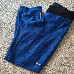 Nike Kids Black and Blue Leggings